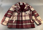 Woolrich USA Women’s Med Pure Wool Plaid Blazer Jacket Style 26108 Vintage LOOK!