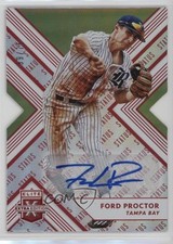2018 Panini Elite Extra Edition Status Red Die-Cut 59/75 Ford Proctor Auto 4z8
