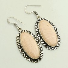 Orecchini pendenti goccia pietra del sole fatti a mano gioielli da donna 2,2" AE-51178