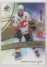 2020 Upper Deck SP Game Used Legends Golden Burst 201/235 Jarome Iginla HOF 0g2i