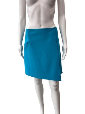 $275 Maria Pinto Teal Devi Midi Skirt size Medium