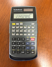 RadioShack solar LCD Scientific Calculator 65-1081 Black w/ Slide Cover
