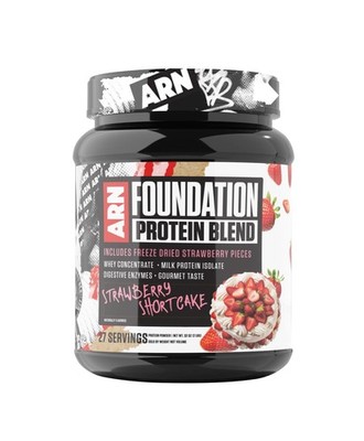 Arms Race Nutrition | ARN | Foundation Protein Blend 2 Pounds, Strawberry Sho...