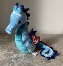 Ty Beanie Baby Trident The Seahorse Plush Baby Of The Month