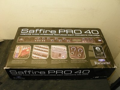Focusrite Saffire Pro 40 Firewire Audio Interface With Abelton Live Lite