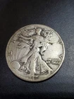 1942 50C Walking Liberty Half Dollar F 90 % Silver