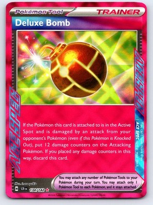Deluxe Bomb 134/142 ACE SPEC Rare Stellar Crown Pokemon Holo Near Mint