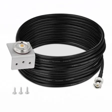 NMO Antenna Mount to BNC Male Coax Connector Extension Cable RG58 16.4 Feet +