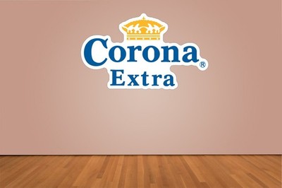 Corona Extra Beer Logo Indoor Wall Vinyl Decal Sticker 5'' - 52''