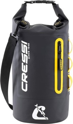 Cressi since 1946 - Ocelot Dry Bag - Unisex 10 L, schwarz / gelb 