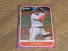 2021 Donruss Juan Soto Highlights Pink Fireworks Nmmt