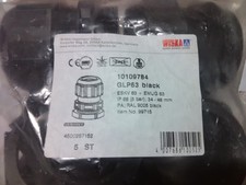 Image of Wiska GLP63 Cable Gland With Lock Nut Ip68 Black X5
