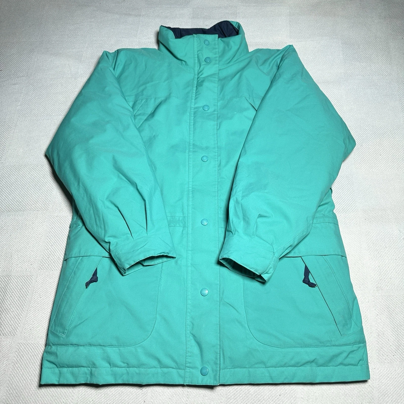Vintage 90s Eddie Bauer Gore-Tex Parka Mens Large Goose Down Puffer Jacket Teal