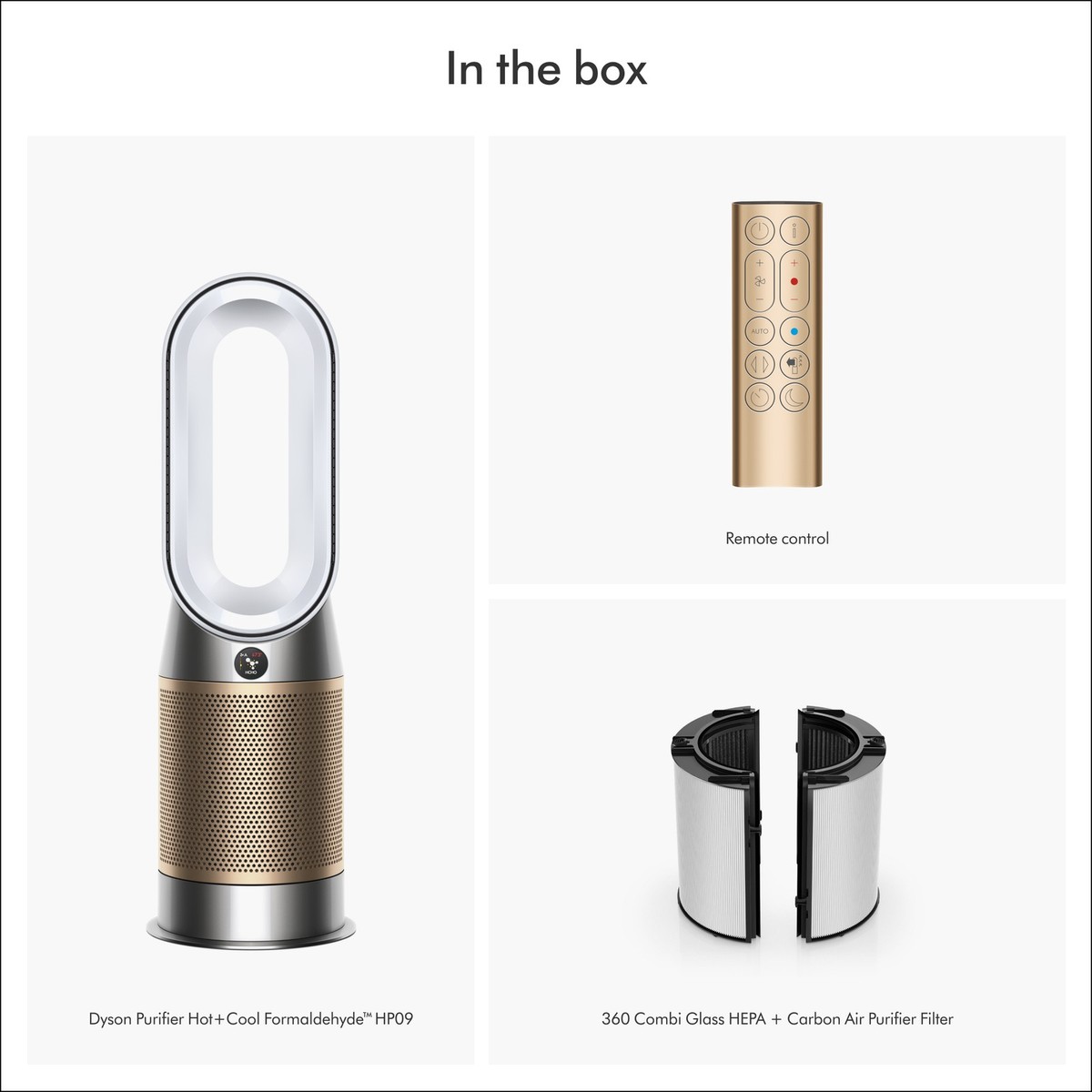 Dyson Purifier Hot+Cool Formaldehyde™ HP09 | White/Gold