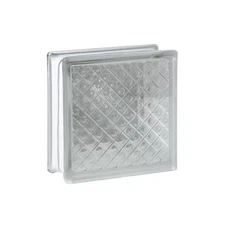 3 In. Thick Series 8 In. X 8 In. X 3 In. (10-Pack) Diamond Pattern Glass Block (