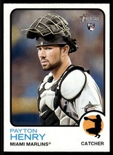 2022 Topps Heritage High Number Payton Henry Rookie Miami Marlins #656