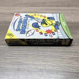 Super Real Baseball '88 (Nintendo Famicom, 1988) Japan import CIB Complete