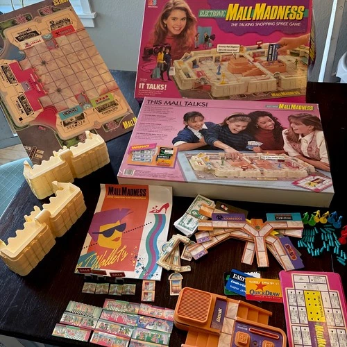 VTG 1989 Mall Madness Milton Bradley Game Works! EUC Pieces Immaculate Read