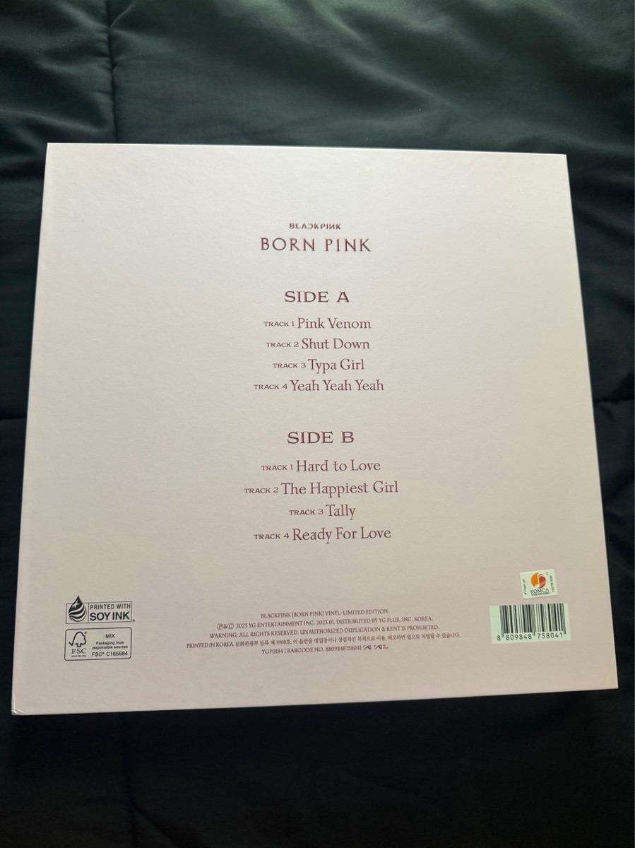 BLACKPINK BORN PINK VINYL LP LIMITED EDITION (UNSEALED) COMPLETE