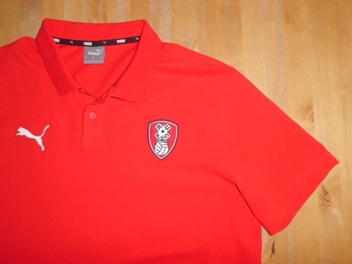 ROTHERHAM UNITED FC PUMA FOOTBALL POLO SHIRT L - LARGE ADULTS / MENS *PERFECT* - Picture 7 of 14