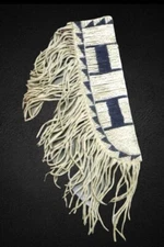 Sioux Tribe Native American Indian Beaded Knife Sheath Suede Leather Cover