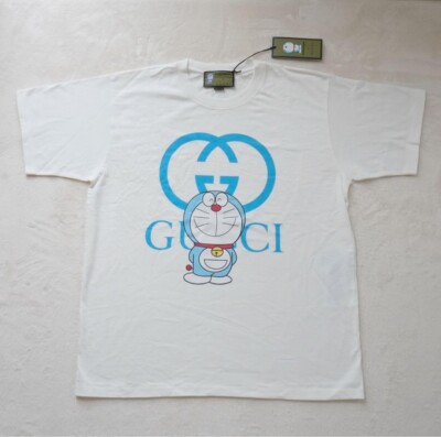 Doraemon GUCCI Tシャツ Gucci x Doraemon Oversized T-shirt 'White Blue' 616036-XJDEZ