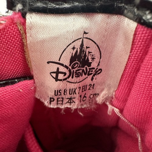 Disney Cruella de Vil Kinder Größe 8 schwarz Lackleder Nietenstiefel rosa Schnürsenkel - Bild 9 von 9