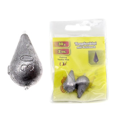 Tropfenblei mit Schlauch 0,5g - 30g | Angelblei Angelgewicht Grundblei Blei FTM 