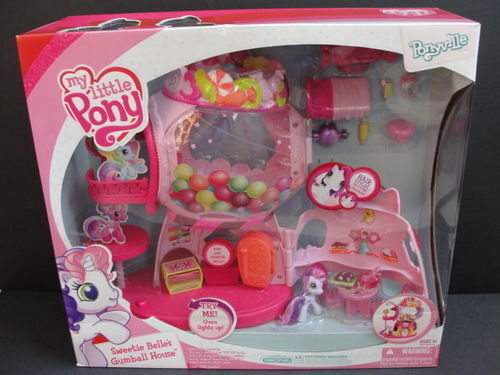 NEW My Little PONY Ponyville Sweetie Belle's Gumball House Home Wig Figure NIB - Picture 1 of 1