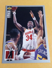 1994-95 Hakeem Olajuwon Upper Deck Collectors Choice Silver Signature Card #34