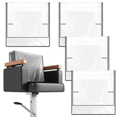 4 Pcs Salon Chair Cover Clear Chair Covers Salon Equipment Clear Plastic Salon C