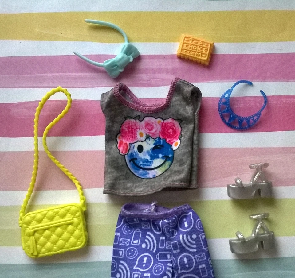 🌻Mattel Barbie Babysitter Inc Skipper 娃娃 衣服、配件和鞋子 HTF🍃 — 第 2/3 张图片