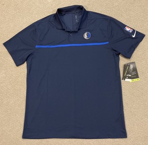 Nike NBA Dallas Mavericks Polo Shirt Black Mens Size Large CN4120-010 MSRP $75 | eBay