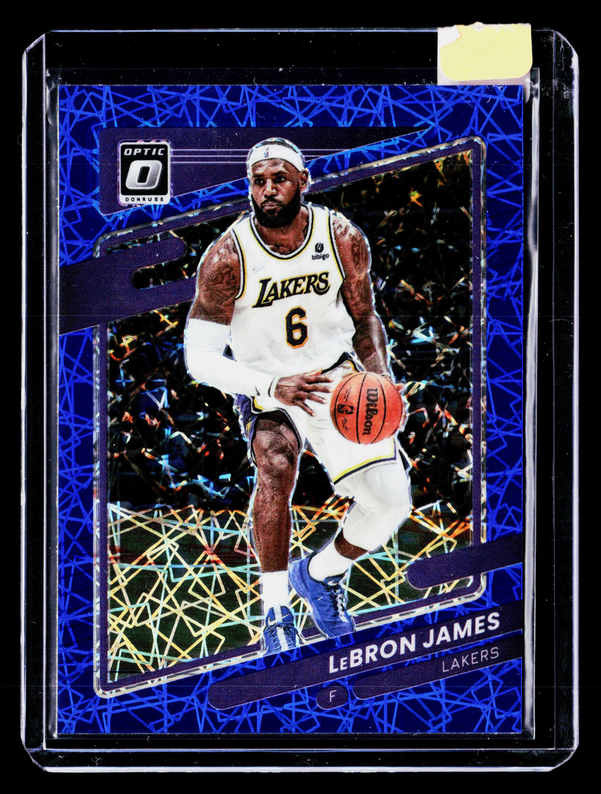 2021-22 Donruss Optic Blue Velocity LeBron James #41 Los Angeles Lakers