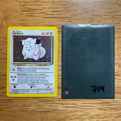 clefairy holographic pokemon card 1999 Base Set Holo Rare #5 PSA Authenticated 8 Description coming soon... Fanatics Collect | The most