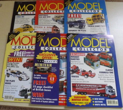 Model Collector  Magazine -1997-  6 issues - July,Aug,Sept,Oct,Nov,Dec,  Job Lot