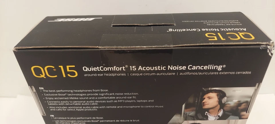 Bose QuietComfort 15 Acoustic Noise Cancelling Over Ear Headphones QC15 wit Case - Image 3 of 4