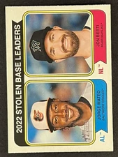 Jon Berti, Jorge Mateo 2023 Topps Heritage - 2022 Stolen Base Leaders #204