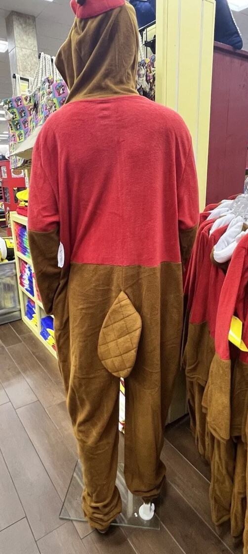 Tuta Intera Pigiama Buc-ee's Beaver Mascotte &ndash; Taglia M/L Nuova Con Etichette