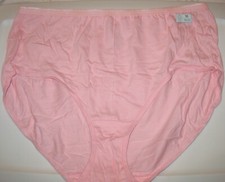 JMS - JUST MY SIZE - NEW - 10 - BEIGE 100 COTTON PANTY BRIEF - 7" SIDES