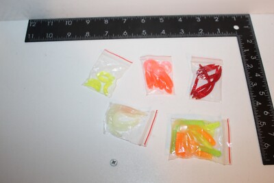 Variety bass trout crappie walleye-bluegill worms-drop shot-grub-jigs 30 pack