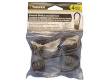 Keeper Corp. Coated Bungee Cord Hooks Pack of 4  5/16" & 3/8 cord #06457 NEW