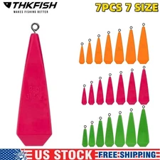 7pcs Practice Casting Plugs Mixed Sizes ounce ea. Learn to Cast a Baitcaster new