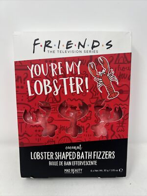 Warner Friends Lobster Shaped Coconut Bath Fizzers 6pc