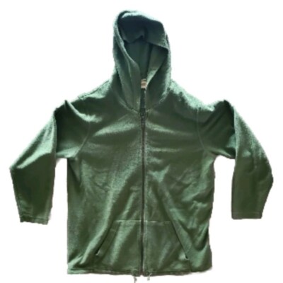 Classic Elements Collection Green Zip-Up Hoodie Sweatshirt Pockets Women 1X