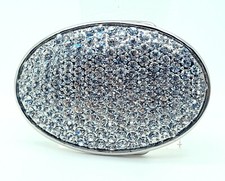 Fashion Men Women western classic Belt Buckle Silver Metal crystal rhinestones 7