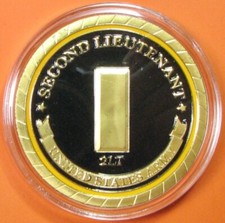US Army Second Lieutenant. Challenge Coin. 1.5". 70b.