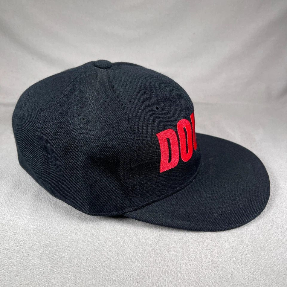 Мужская бейсбольная кепка Dougie 7 5/8 черная с надписью вышитый лидер - Изображение 4 из 4