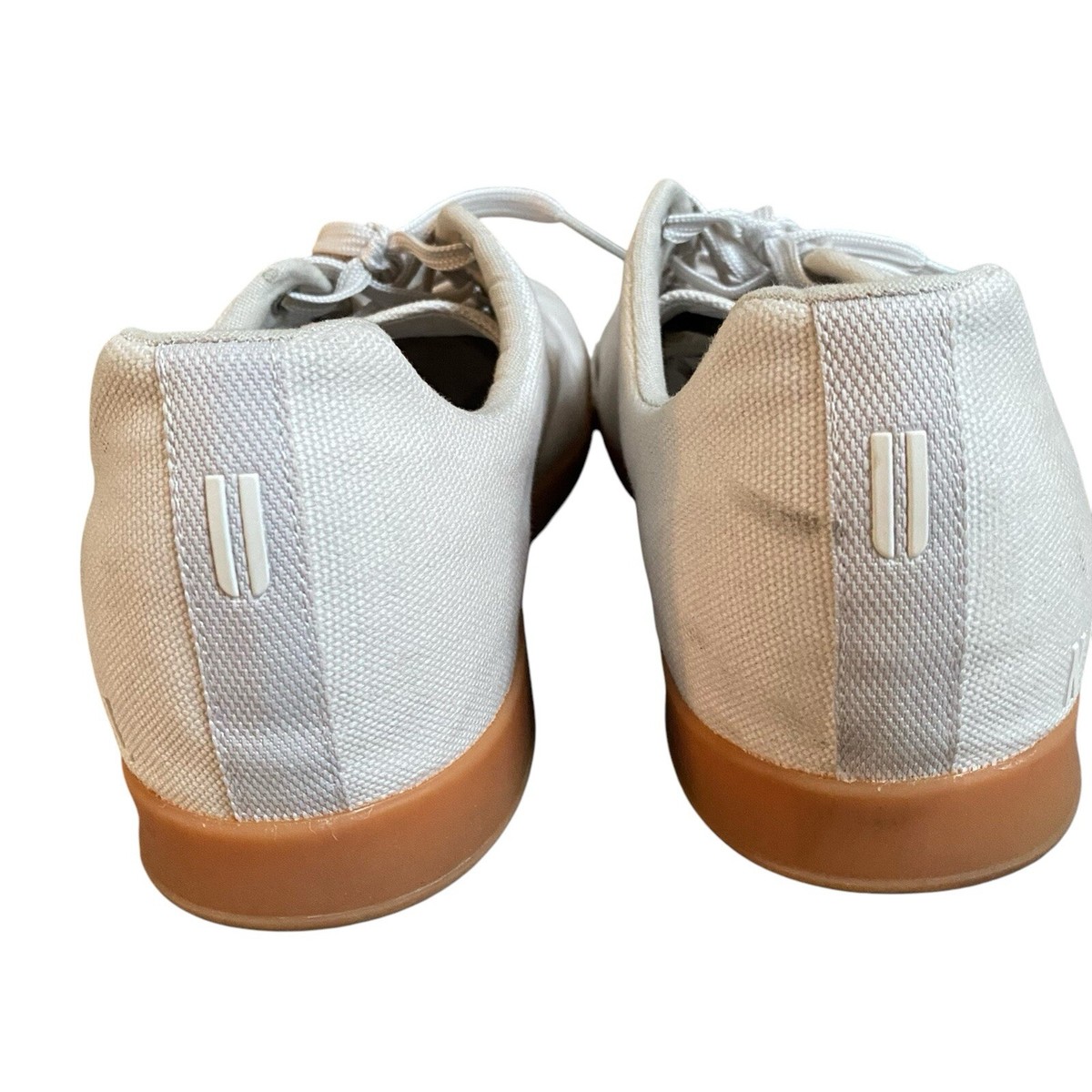 NoBull Lace Up Shoes Men 13.5 EU 48 Ivory Canvas Athletic  display picture 1
