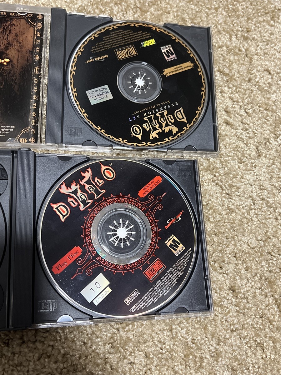 Diablo II 2 with Expansion Set Lord of Destruction PC CD Video